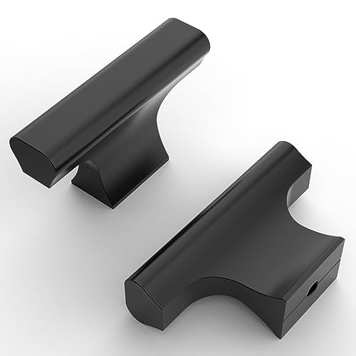 Asidrama 10 Pack Matte Black Kitchen Cabinet Knobs Dresser Knobs Drawer Knobs Single Hole Cabinet Pull Handles for Kitchen Wardrobe Cupboard - color: Matte Black, size: Single Hole Knob, style: 10 Pack