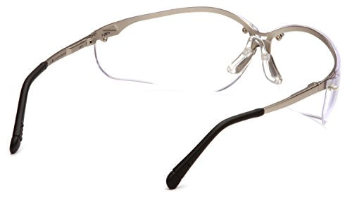 Pyramex Venture II Safety Eyewear, Indoor/Outdoor Mirror Anti-Fog Lens - color: Clear Lens/ Gun Metal Frame