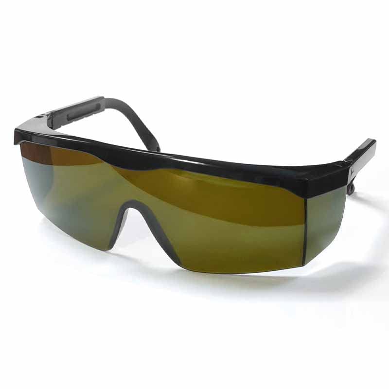 Laser Safety Glasses Eye Protection, OD 5+190nm-480nm &750nm-2000nm Wavelength IPL Laser Glasses Eye Protection, Infrared Light for Laser Engraving Safety Goggles with Adjustable Temples - color: Green