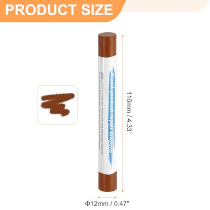 HARFINGTON 5pcs Wood Filler Sticks Wooden Wax Touch Up Furniture Repair Crayons for Scratch Hole Wood, Red Oak - color: Red Oak