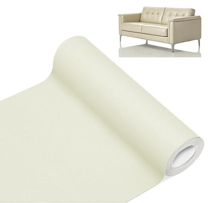 Leather Repair Patch 24x54 Inch, Self Adhesive Leather Repair Tape, Large Vinyl Repair Kit for Sofa Couch Furniture Car Seats, Strong Adhesion Waterproof Scratch Resistant Easy Cut (Beige) - color: Beige