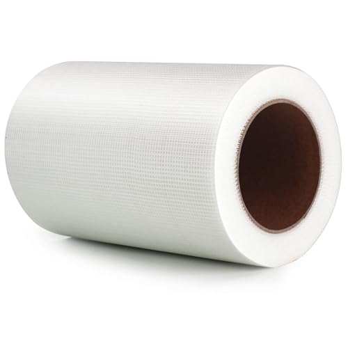 LLPT Drywall Repair Fiberglass Tape 7.8” x 100 Feet Industrial Grade Extra Strength Fiber Mesh Heavy Duty Self Adhesive for Seam Patch Wall Crack Seam Repair Color White (DRF810) - size: 7.8” x 100Ft