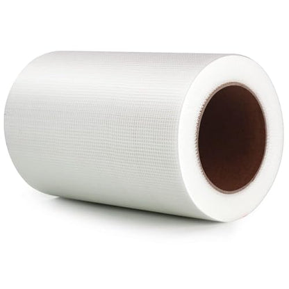 LLPT Drywall Repair Fiberglass Tape 7.8” x 100 Feet Industrial Grade Extra Strength Fiber Mesh Heavy Duty Self Adhesive for Seam Patch Wall Crack Seam Repair Color White (DRF810) - size: 7.8” x 100Ft