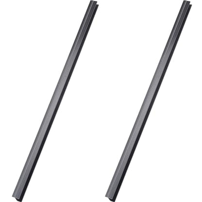 2 Pieces PVC Drawer Hanging File Rails Black Cabinet Rails for Hanging 1/2 Drawer Sides Letter Size File Storage Folder Organizer(for 3/4 Inch-wide, 24 Inch) - size: for 3/4 inch-wide, 24 Inch
