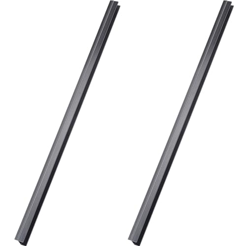 2 Pieces PVC Drawer Hanging File Rails Black Cabinet Rails for Hanging 1/2 Drawer Sides Letter Size File Storage Folder Organizer(for 3/4 Inch-wide, 24 Inch) - size: for 3/4 inch-wide, 24 Inch