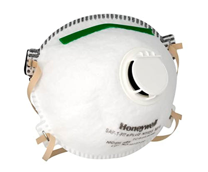 Honeywell NIOSH-Approved N95 Respirator Mask with Exhalation Valve for Airborne Particulates (RWS-54006)