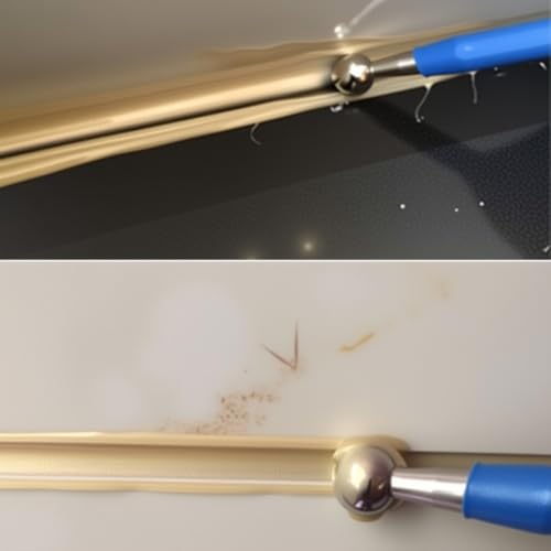 Concrete Countertop Caulking Tool Metal Ball Tile Caulk Finishing Tool Double Steel Pressed Ball Tile Grout Repairing Stick 8 Pack