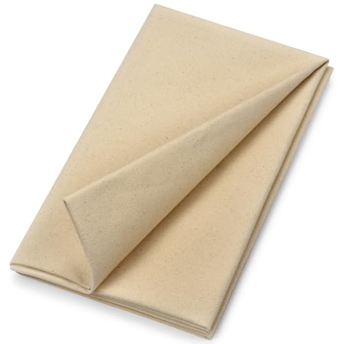 Cotton Canvas Fabric, 16oz Natural Duck Canvas Fabric Textil Medium Weight 59" Wide x 36" Lengths for Painting, Sewing, Bag, Embroidery and Crafts Projects (Nature White) - color: Nature White