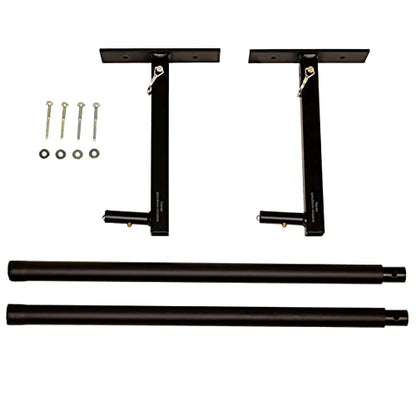StoreYourBoard Adjustable Overhead Ladder Rack – Garage Organizer Ladder Shelf for Step & Extension Ladders - Storage Racks and Shelving for Garage Organization - Ceiling Mounted - Holds 75 lbs - size: Single
