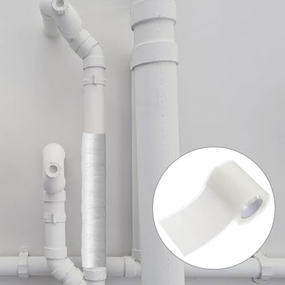 Waterproof Self-Adhesive Rubber Tape 5cm X 1m X 1mm Thick PVC Leak Repair Tape for Water Pipe Sealing and Plumbing Maintenance