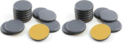 Piutouyar 12Pcs 2" Teflon Furniture Glides Pads, Self Stick Furniture Sliders Kits for Carpet Tile Hardwood Ground Protector, Round (Pack of 2) - size: Round 2"Dia. (Pack of 2)
