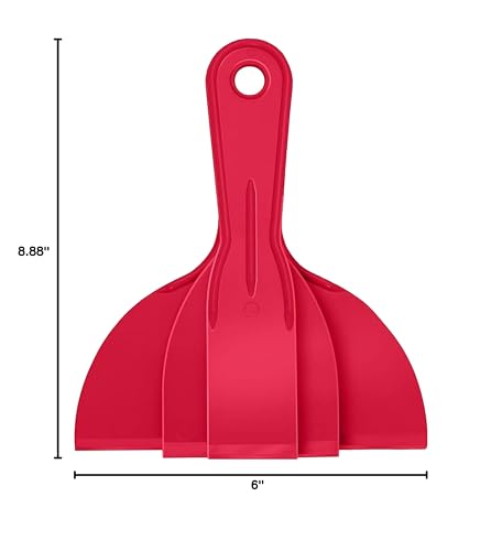 ALLWAY DS-3PK 3-Piece Celcon Plastic Putty Knife Set, 1-1/2", 3", 6", Two versions Random Shipment - size: 1-1/2", 3", 6"