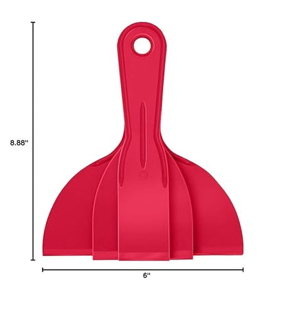 ALLWAY DS-3PK 3-Piece Celcon Plastic Putty Knife Set, 1-1/2", 3", 6", Two versions Random Shipment - size: 1-1/2", 3", 6"