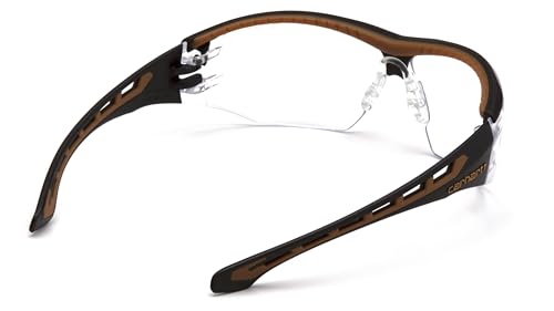 Carhartt CHB810ST Safety Eyewear, Clear Lens - color: Black / Tan