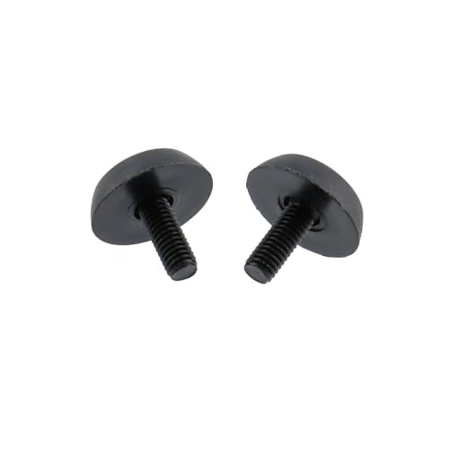 Antrader 12 Pack M6×15mm Furniture Lvelers,Table Leg Levelers,Levelling Foot Screw on Furniture Glides Foot Adjuster Mini Adjustable Feet, 23mm Base Diameter,Black - color: Black, size: M6×15mm