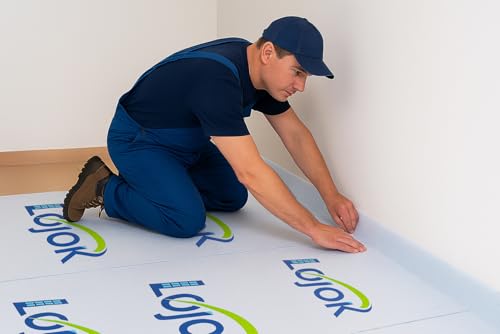 Temporary Floor Protection for Construction Projects, Floor Protection Film-Protects Hardwood, Tile, Carpet, Countertops, Bathtubs and More,Coverage of 325 SQFT (39.5''x100'-White) - size: 39.5''x100'-White