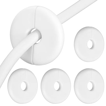 Molain 4Pcs Wall Grommets for Cables, Wall Cable Pass Through Accessories Cable Hole Covers Grommets Routing Kit for Ethernet Cables Organizing Protecting Cord