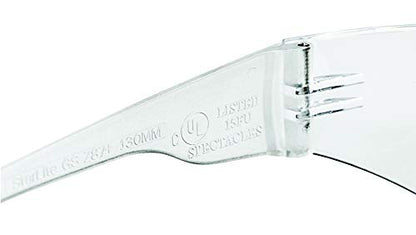 Gateway Safety 4679B UL-Certified Starlite Safety Glasses, Clear fX2 Anti-Fog Lens, Clear Temple (Pack of 100) - size: Pack of 100