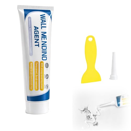 Drywall Repair Kit with Scraper & Nozzle Extender, 2026 New Wall Mending Agent, Multi Functional Wall Filler Putty Spackle Paste for Filling Wall Holes, Cracks, Nail Holes, Dents (1 PCS) - color: 1 PCS
