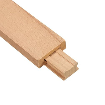 uxcell 1 Set Wooden Drawer Slides, Classic Wood Center Guide Track, Wood Drawer Glides Bottom Rails Replacement Kit, 17-3/4" (45 CM) - size: 17-3/4"