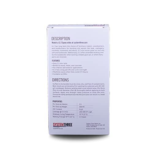 System Three G-2 Epoxy Adhesive, 1.5 Pint Kit - size: 24 Ounce