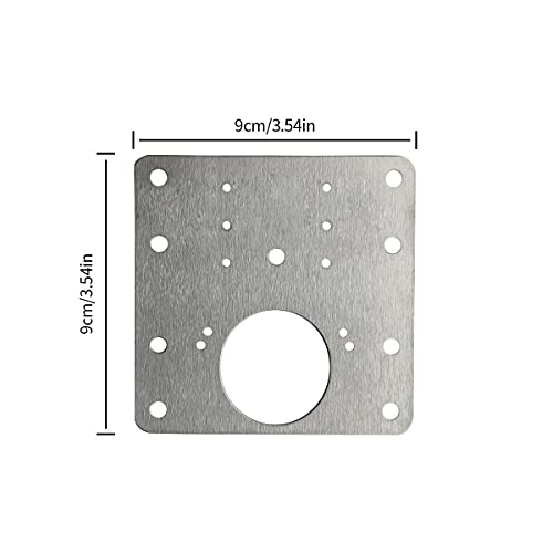 4 PCS Hinge Repair Plate,Stainless Steel Fix The Hinge Side Plate Repair Piece with Mounting Screws for Wood, Furniture, Shelves, Cabinet