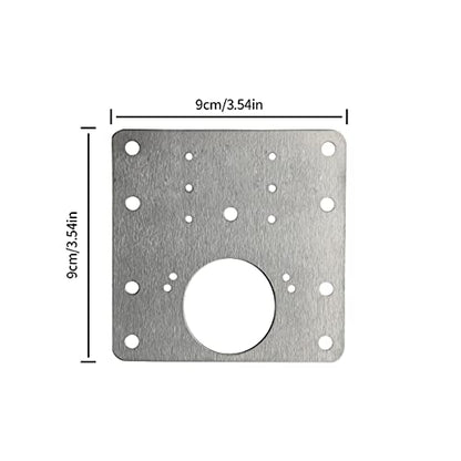 4 PCS Hinge Repair Plate,Stainless Steel Fix The Hinge Side Plate Repair Piece with Mounting Screws for Wood, Furniture, Shelves, Cabinet