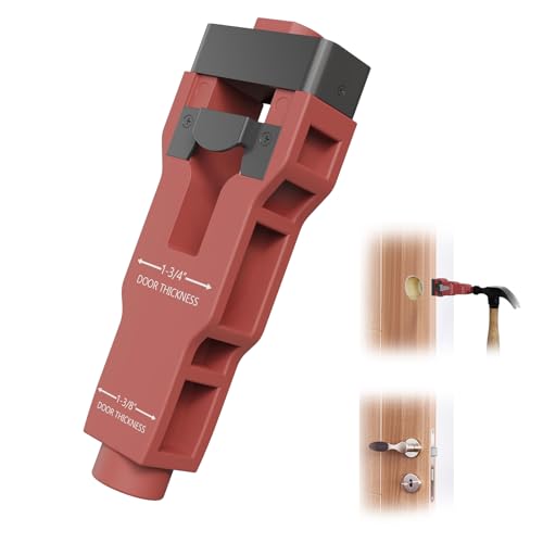 Door Latch Mortise Tool,Chiseling Door Latch Installation Kit for 1-3/8’ or 1-3/4’ Thick Wooden Door,Door Latch Tool for Clean,Accurate Professional Installation Stocking Stuffers for Men