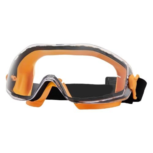 POWERTEC Safety Goggles Over Glasses, Scratch Proof UV Protection Anti-fog Safety Goggles, Chemical Splash Protective Eyewear W/Adjustable Headband for Woodworking, Mowing, Construction (71563) - style: Safety Goggle