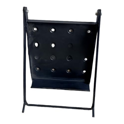 Anti-Slip Folding Ladder Work Platform, Heavy Duty Iron Step Stand with 330lb Capacity, Portable Paint Tray and Tool Holder for Construction and DIY