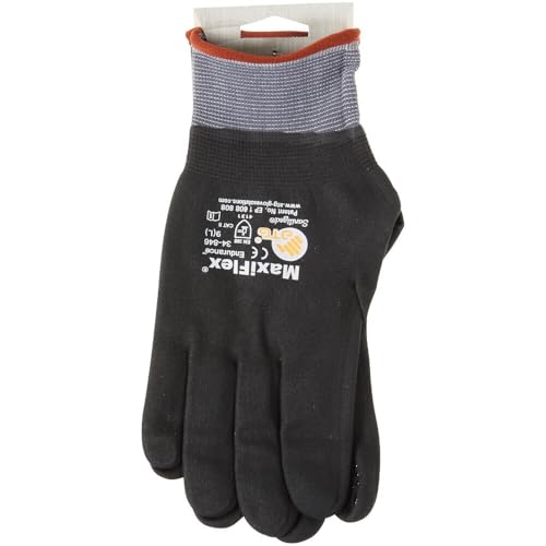 ATG 34-846T/L Maxiflex Endurance, 15G Nylon, Full Nitrile W/Micro Dot Palm, Tagged Gray L - size: Large