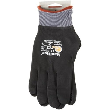 ATG 34-846T/L Maxiflex Endurance, 15G Nylon, Full Nitrile W/Micro Dot Palm, Tagged Gray L - size: Large
