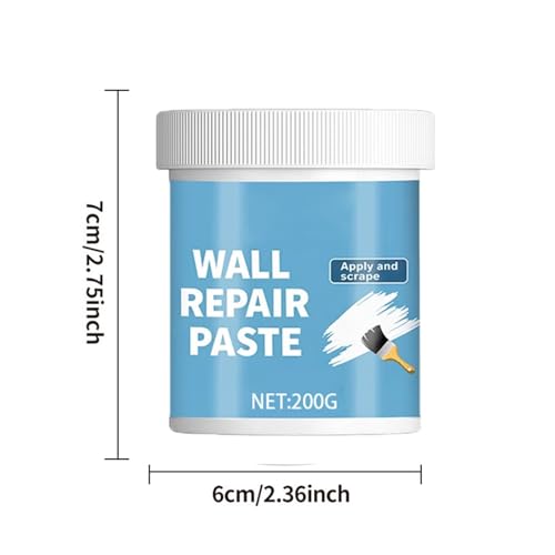 Wall Mending Agent - Hydrophobic Drywall Putty with Scraper - Wall Mending Agent Repair Kit,for Cracks Nail Holes Dents Home Renovation Kitchen