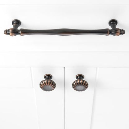 Oil Rubbed Bronze Cabinet Knobs Bronze Drawer Knobs, 10 Pack 1-1/4 Inch, 2510 Single Hole Cabinet Pulls for Kitchen Cabinets Drawers Bedroom Dresser Cupboard Bathroom Vanity - color: Oil Rubbed Bronze, size: Single Hole