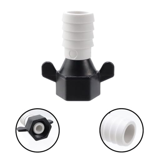 Bitray 2Pcs 1/2 Inch Straight Swivel Adapter Rotating Connector for RV Water Pump Fittings with Thread Seal Tape