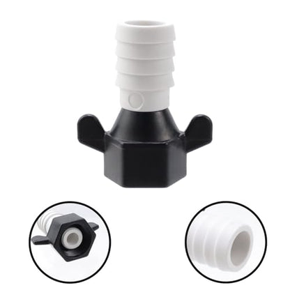 Bitray 2Pcs 1/2 Inch Straight Swivel Adapter Rotating Connector for RV Water Pump Fittings with Thread Seal Tape