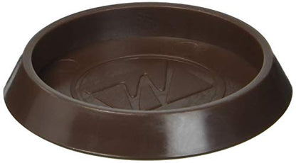 SoftTouch 1-11/16" Round Reusable Furniture Caster Cups for Couches, Chairs, Tables on Carpet or Hard Surfaces, Furniture Wheel Caster Cups with Vinyl Base, Set of 4, Brown