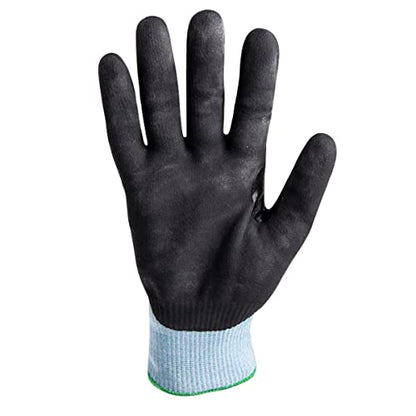 HexArmor Cut-Resistant Impact Protection Nitrile Palm Knit Work Gloves | Helix® Core 3010 | - size: Medium (Pack of 1)