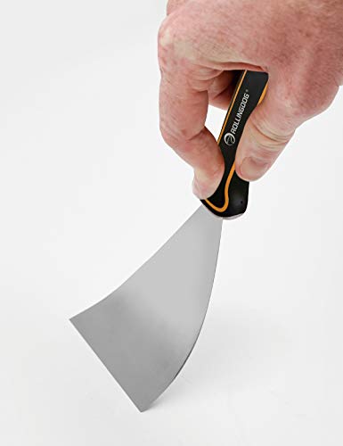 ROLLINGDOG 4PC Putty Knife Set(1.5",3",4",6") - Putty Knives Spackle Knife Great for Putty Scraper, Cleaning, Spreading on Drywall Repairs