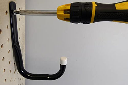 Shepherd Hardware 8089E Heavy Duty Steel 5-Inch Garage Storage Utility Hooks, 4 Pack, Black - size: 5 Inch