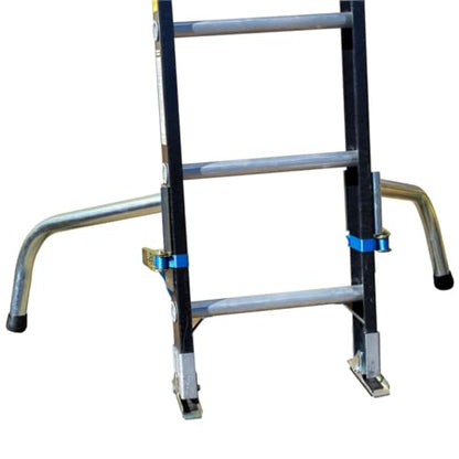 Tie Down Engineering Ladder Safety Legs | Adjustable Ladder Stabilizer Feet |Removable Legs with Strap & Hardware |Stability on Uneven Ground | 11 lb | Pack of 1 (2 Legs + Hardware)