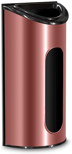 Utopia Kitchen Grocery Plastic Bag Holder and Dispenser, Easy Wall Mount Bag Saver, Stainless Steel, Rosegold - color: Rose Gold, size: Medium (Pack of 1)