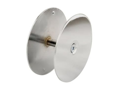 Prime-Line U 9531 Steel Door Hole Cover Plate, Chrome (Single Pack) - color: Chrome