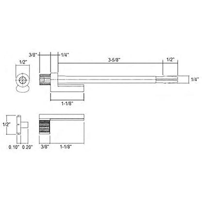Nuk3y Door Saver 2 II Hinge Pin Stop Fits All 3"" to 4-1/2"" Residential Hinges (Satin Nickel) - color: Satin Nickel