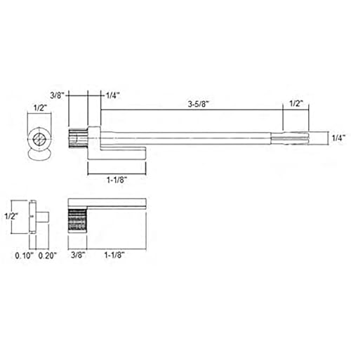 Nuk3y Door Saver 2 II Hinge Pin Stop Fits All 3"" to 4-1/2"" Residential Hinges (Polished Brass) - color: Polished Brass