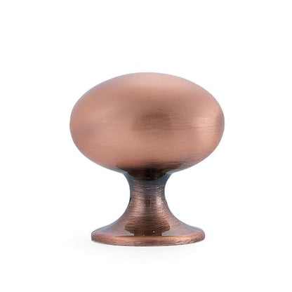 HARPOON Cabinet Hardware Knobs Round Furniture Mushroom Knob - 1.4 Inch 10 Pack Antique Copper - color: Antique Copper