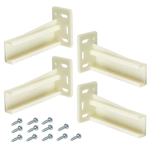 Drawer Slide Socket Set Cabinet Hardware, RV Drawer Parts Fits 0.86 Inch Drawer Slide, Rear Drawer Track Socket Mounting Back Plates Brackets, Drawer Side Track Brackets 2 Set