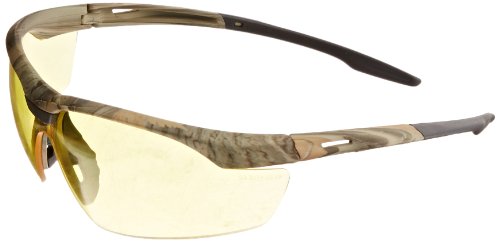 Gateway Safety 28CM88 Conqueror Wraparound Eye Safety Glasses, Amber Anti-Fog Lens, Camo Frame - color: Amber Anti-fog Lens / Camo Frame, size: One Size