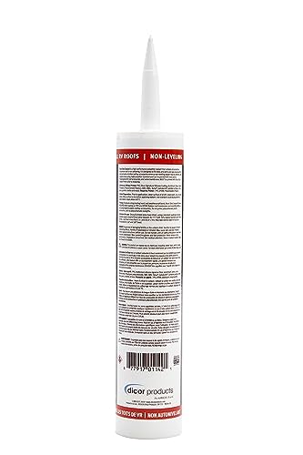 Dicor 651SANSW-1 NON-Leveling Ultra Sealant System - 10.1 Oz, White, High Performance, Non-Yellowing, Fast Curing, Durable, Highly Compatible, UV Stabilized - style: Non-Leveling Ultra Sealant