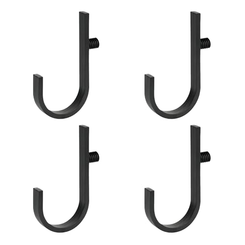 4 Pcs J-Shape Hooks Compatible with for Suncast Shed Accessories Organizing Tools Ladders Ropes